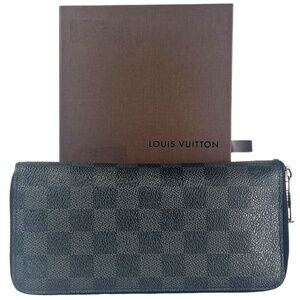 Louis Vuitton Damier Ebene Graphite Insolite Zippy Wallet W/Box